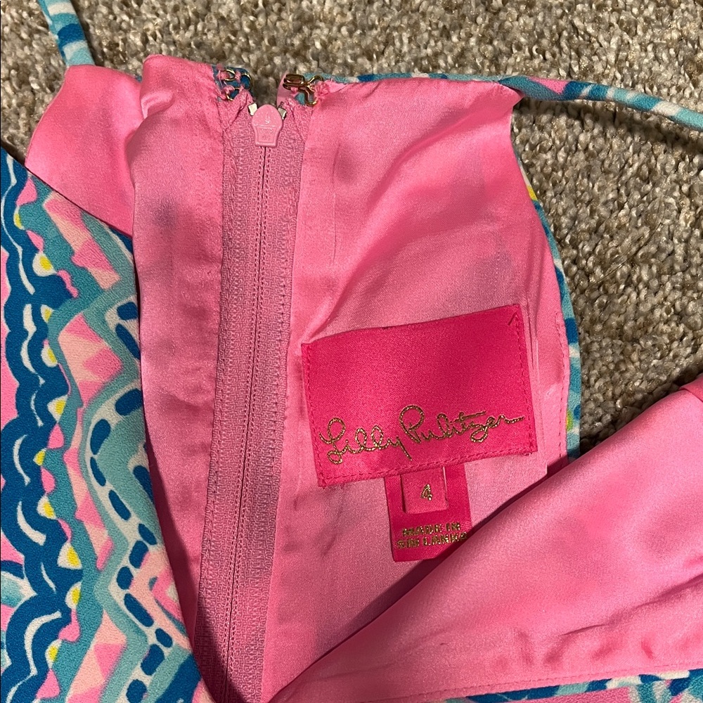 Lilly Pulitzer Pink Tropical Pineapple Print Sundress - Picture 2 of 6